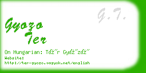 gyozo ter business card
